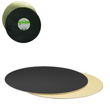 Picture of DECORA CAKE DISH GOLD/BLACK Ø 32CM